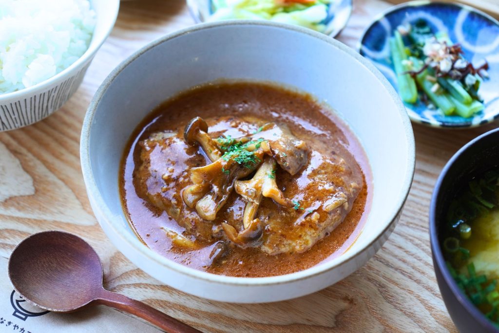 だしグラスソースハンバーグ